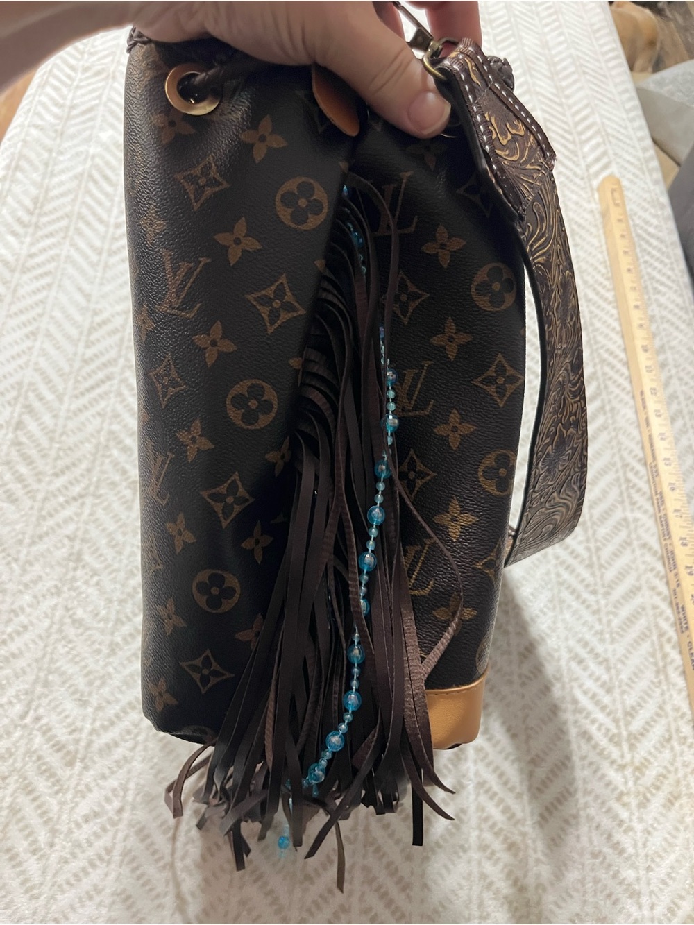 Louis Vuitton Luxury Monogram Brown Leather Shoulder Bag - Picture 16 of 16